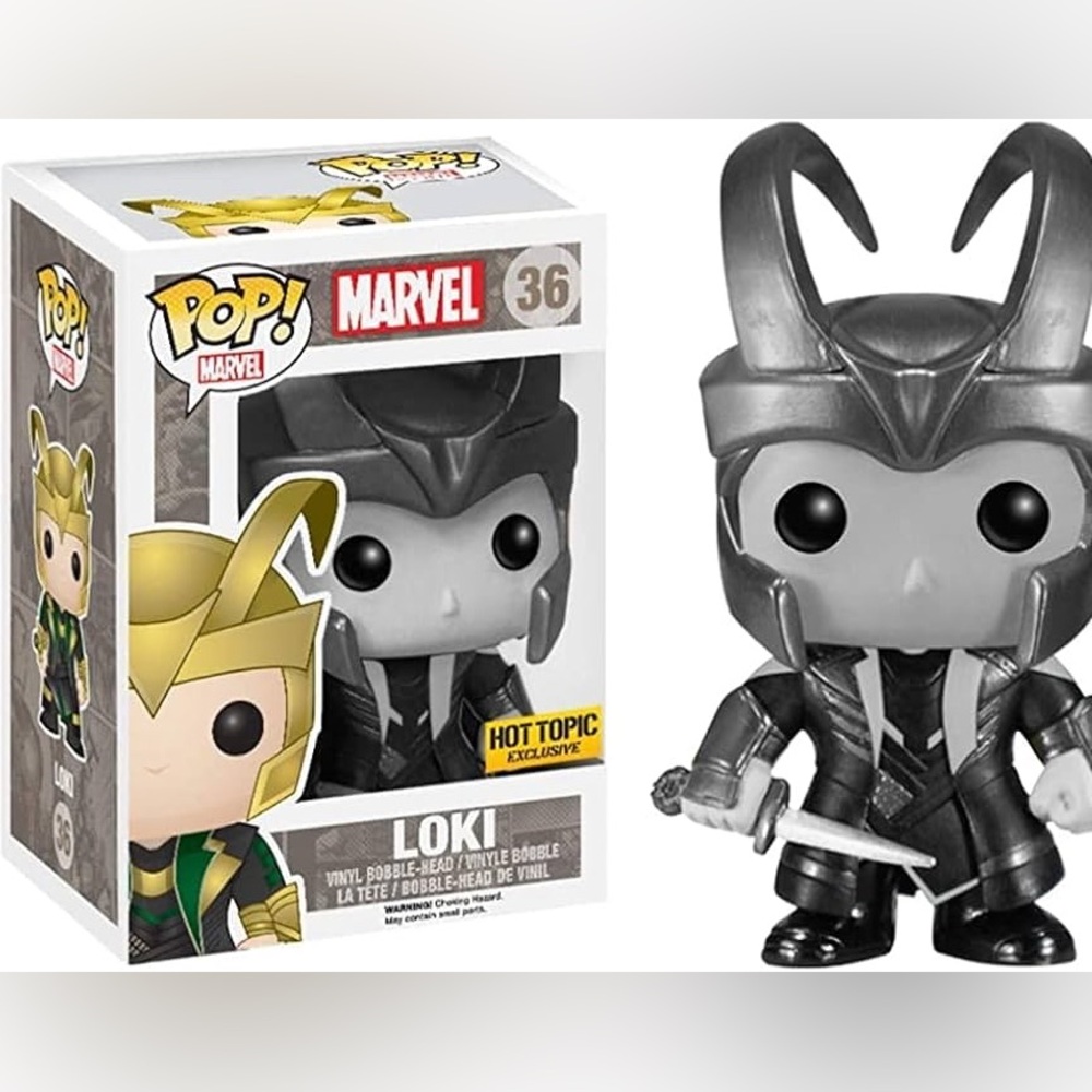 Marvel Loki colorless Funko Pop